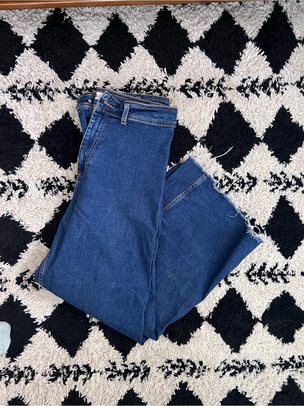 Zara “sailor jeans” medium wash size 10